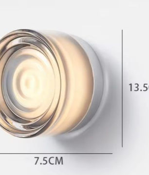 Nordic Ronde Wandlamp – Minimalistisch & Luxe Glas Design