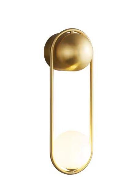Minimalistische LED Wandlamp – Nordic Luxe Design, Metaal & Mat Glas