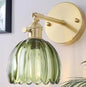 Vintage Glazen Wandlamp – RGB Oplaadbaar & Bedradingvrij