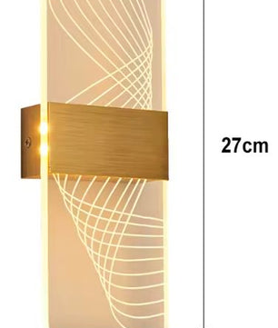 Touch Sensor LED Wandlamp – Acryl & Aluminium, Modern Nordic Design