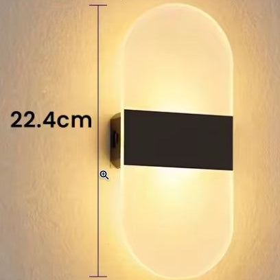 Draadloze LED Wandlamp – USB Oplaadbaar & Touch Sensor, Modern Nachtlampje