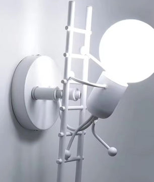 Creatieve Cartoon Wandlamp – Metalen Kinderkamer Verlichting, E27 Fitting