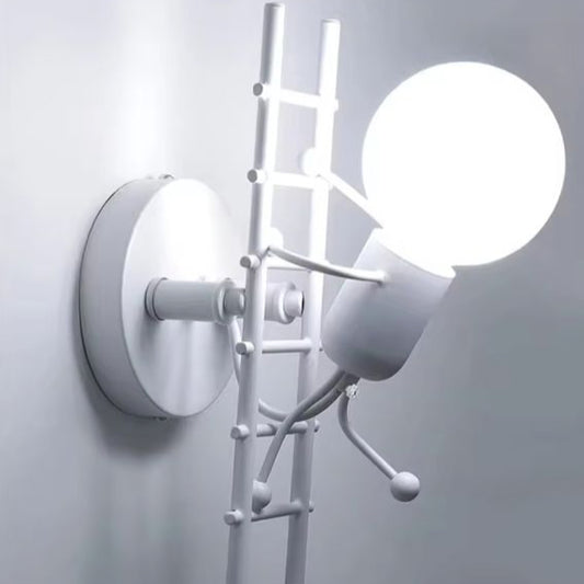 Creatieve Cartoon Wandlamp – Metalen Kinderkamer Verlichting, E27 Fitting