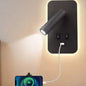 Nachtkastje Wandlamp met USB-poort – 3-in-1 LED Leeslamp & Wandverlichting