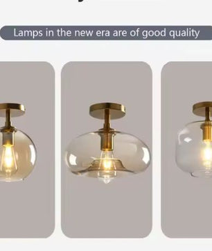 Moderne Glazen Plafondlamp – Minimalistisch LED Ontwerp