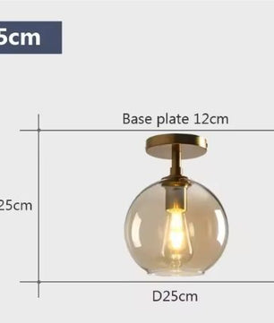 Moderne Glazen Plafondlamp – Minimalistisch LED Ontwerp