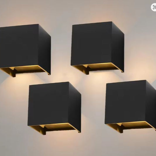 4x Moderne LED Wandlamp – Aluminium, 7W, Verstelbare Lichtbundel, Binnen & Buiten