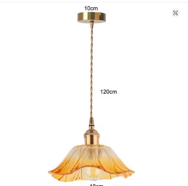 Moderne Glazen Plafondlamp – Oranje & Wit Design, Metaal + Glas