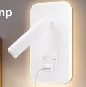 Nachtkastje Wandlamp met USB-poort – 3-in-1 LED Leeslamp & Wandverlichting