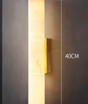 Luxe Marmeren Wandlamp – Minimalistisch Design met Massief Koper