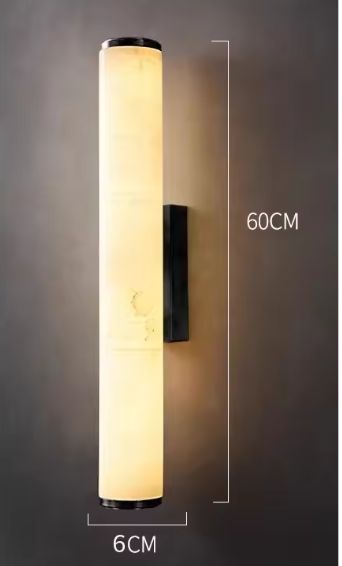 Luxe Marmeren Wandlamp – Minimalistisch Design met Massief Koper