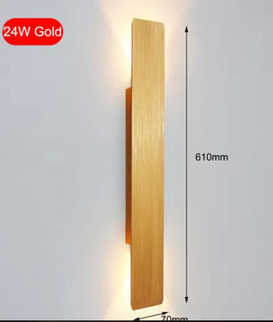 Moderne LED Wandlamp – Aluminium Binnenverlichting voor Slaapkamer, Woonkamer & Gang