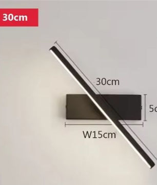 Moderne LED Wandlamp – Draaibare Badkamerspiegel & Sfeerverlichting