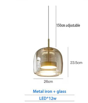 Luxe Glazen Kroonluchter – Designer Hanglamp met Verstelbaar Koord