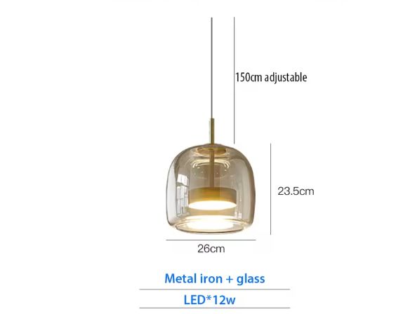 Luxe Glazen Kroonluchter – Designer Hanglamp met Verstelbaar Koord