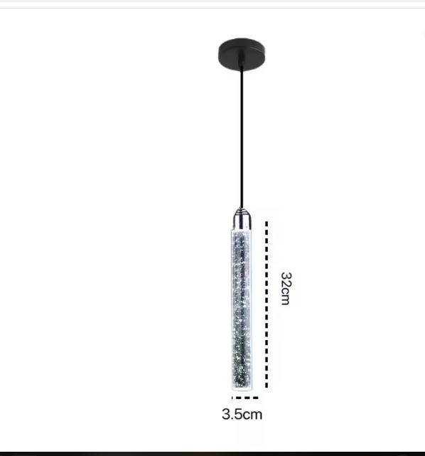 Nordic Kristallen Hanglamp – Moderne LED Plafondlamp voor Woonkamer, Slaapkamer & Restaurant