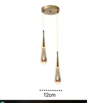 Nordic Kristallen Hanglamp – Moderne LED Plafondlamp voor Woonkamer, Slaapkamer & Restaurant