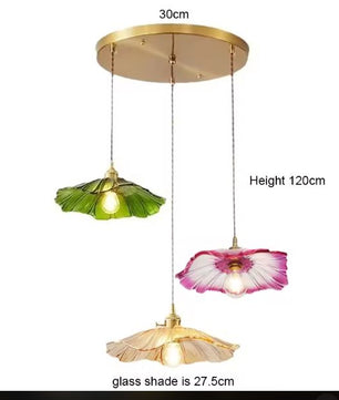 Vintage Glazen Bloem Hanglamp – Sfeervolle Retro Plafondlamp