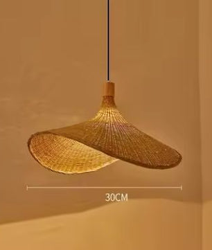 Handgemaakte Bamboe Hanglamp – Chinese Gevlochten Plafondlamp, Natuurlijk en Sfeervol