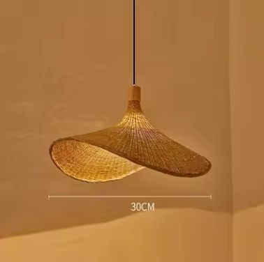 Handgemaakte Bamboe Hanglamp – Chinese Gevlochten Plafondlamp, Natuurlijk en Sfeervol