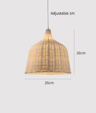 Handgemaakte Bamboe Hanglamp – Chinese Gevlochten Plafondlamp, Natuurlijk en Sfeervol