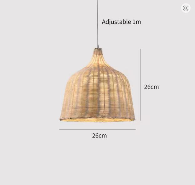 Handgemaakte Bamboe Hanglamp – Chinese Gevlochten Plafondlamp, Natuurlijk en Sfeervol