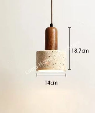 Travertijn Steen Hanglamp – Moderne LED Plafondlamp, Dimbaar & Sfeervol