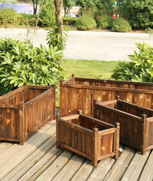 Verhoogde Houten Plantenbak – Groente- & Kruidenbak van Dennenhout voor Binnen en Buiten