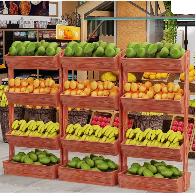 4-laags Verhoogd Tuinbed – Verticale Houten Plantenbak met Afneembare Ladderrekken