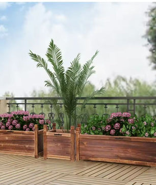 Houten Verhoogd Tuinbed – Plantenbak op Poten voor Bloemen & Groenten