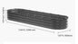 Verhoogde Metalen Tuinbak – Gegalvaniseerde Ovale Plantenbak met Open Bodem & Versteviging, 240×60×56 cm