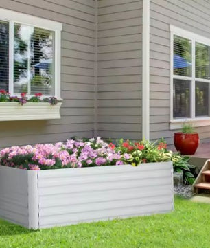 Verhoogd Tuinbed van Staal – Plantenbak voor Buiten 180×90×60 cm, Insteekbaar & Weerbestendig