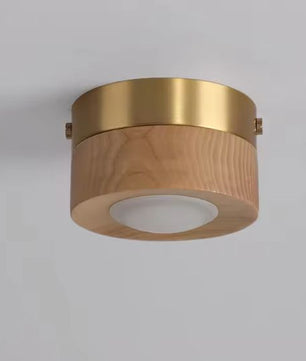 LED Plafondlamp Hout – Moderne Opbouwlamp voor Woonkamer & Gang