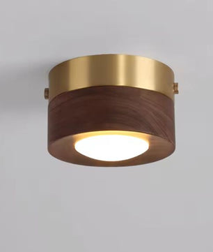 LED Plafondlamp Hout – Moderne Opbouwlamp voor Woonkamer & Gang