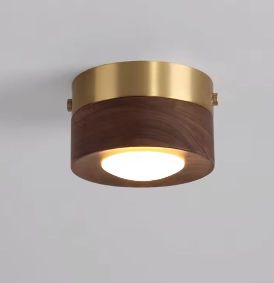 LED Plafondlamp Hout – Moderne Opbouwlamp voor Woonkamer & Gang