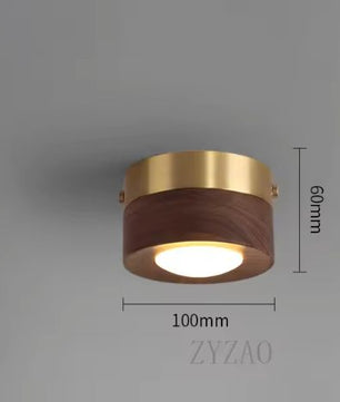 LED Plafondlamp Hout – Moderne Opbouwlamp voor Woonkamer & Gang
