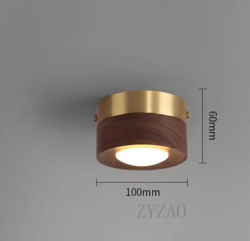 LED Plafondlamp Hout – Moderne Opbouwlamp voor Woonkamer & Gang