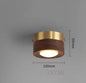 LED Plafondlamp Hout – Moderne Opbouwlamp voor Woonkamer & Gang