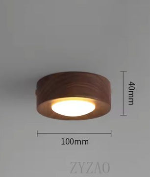 LED Plafondlamp Hout – Moderne Opbouwlamp voor Woonkamer & Gang