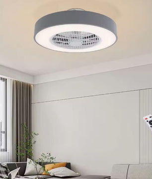 Plafondventilator met LED-verlichting – Rond Design, Stil & Energiezuinig