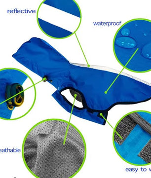 Waterdichte Hondenjas – Reflecterend Zomervest met Hoodie