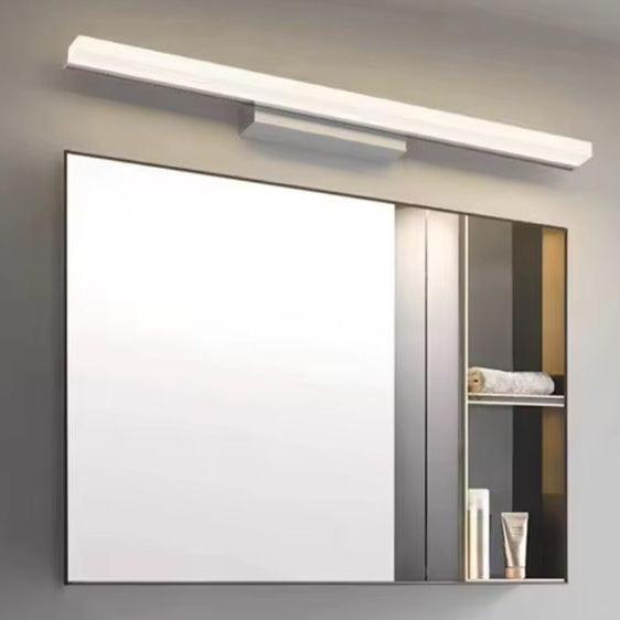 LED Spiegel Licht – Moderne Badkamer Wandlamp, Roestvrij Staal, 40–110 cm, Zwart