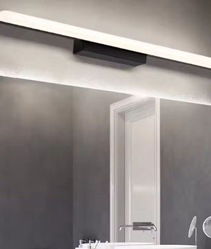 LED Spiegel Licht – Moderne Badkamer Wandlamp, Roestvrij Staal, 40–110 cm, Zwart