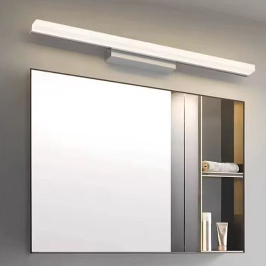 LED Spiegel Licht – Moderne Badkamer Wandlamp, Roestvrij Staal, 40–110 cm, Zwart