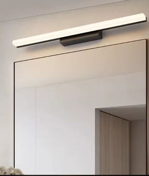 LED Spiegel Licht – Moderne Badkamer Wandlamp, Roestvrij Staal, 40–110 cm, Zwart