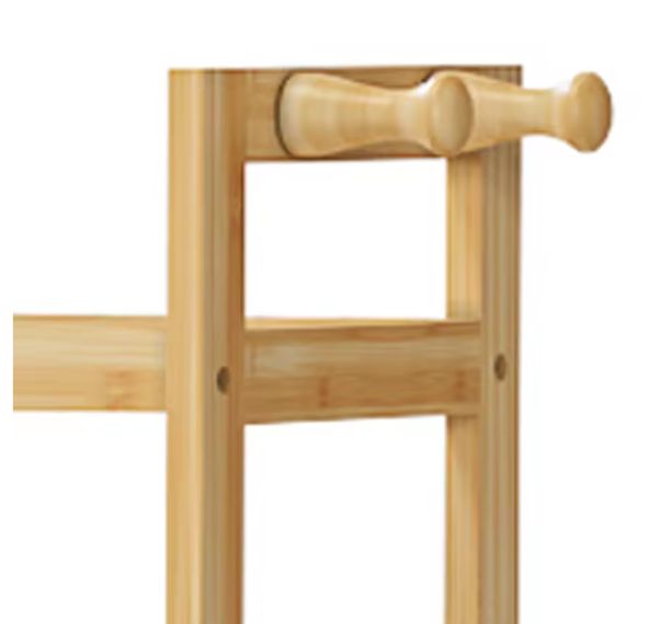 Bamboe Badkamer Opbergrek voor Toilet – 3-Laags Verstelbare Planken met Haken, Ruimtebesparend en Duurzaam