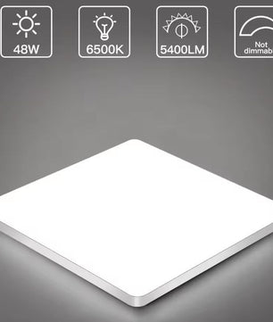 48W Vierkante LED Plafondlamp – 5400LM IP44 Badkamerverlichting