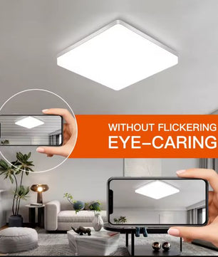 48W Vierkante LED Plafondlamp – 5400LM IP44 Badkamerverlichting