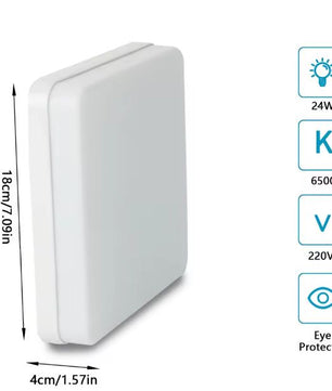 48W Vierkante LED Plafondlamp – 5400LM IP44 Badkamerverlichting