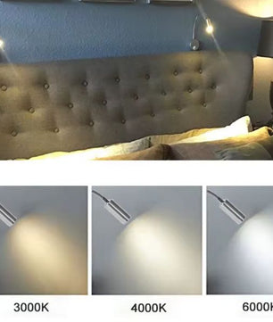 Plug Bedrade Zwanenhals LED Wandlamp 3W – Flexibel Lezen en Slaapkamerlicht